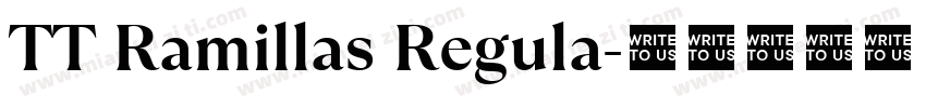 TT Ramillas Regula字体转换